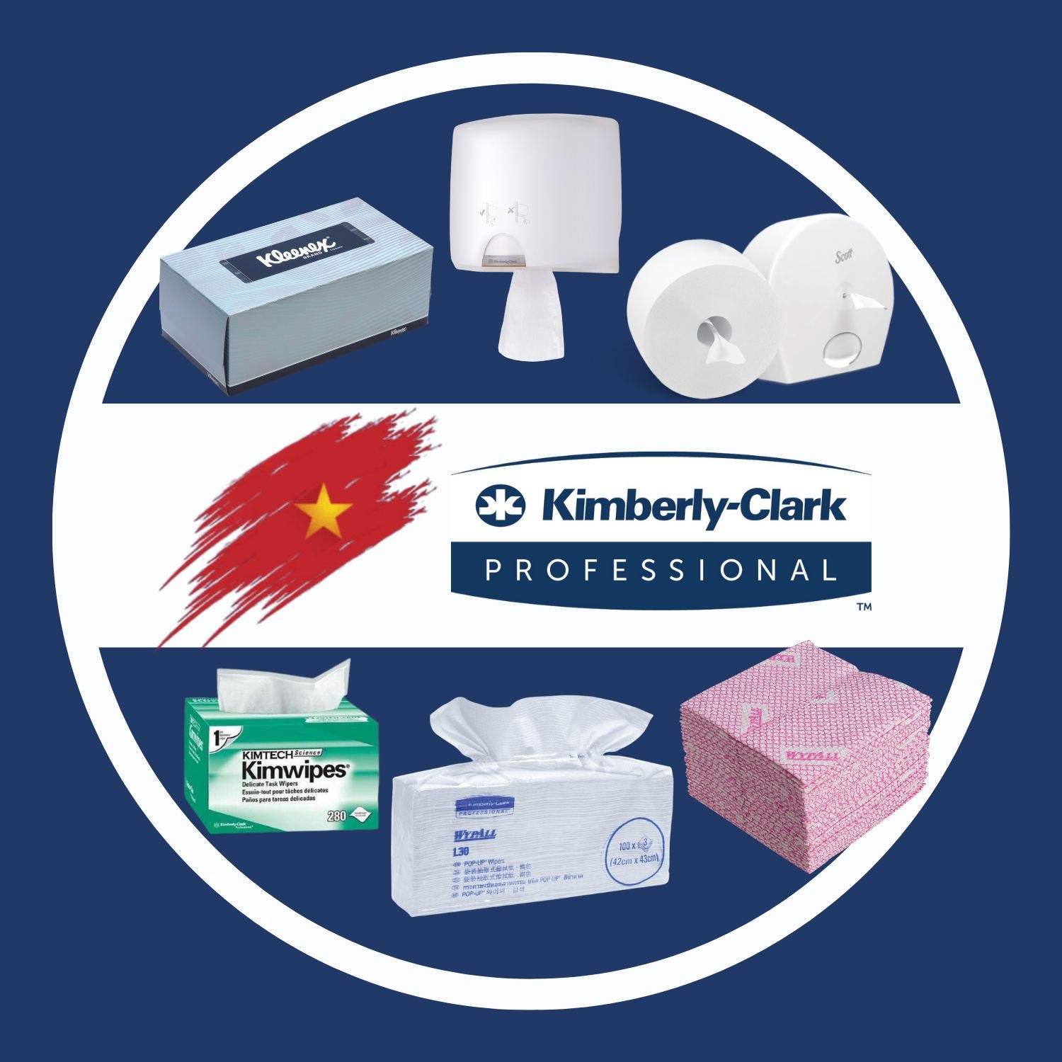 Khăn giấy lau thấm dầu KIMTECH