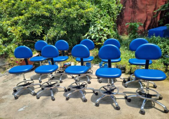 Ghế phòng sạch - Ghế chống tĩnh điện có lưng tựa