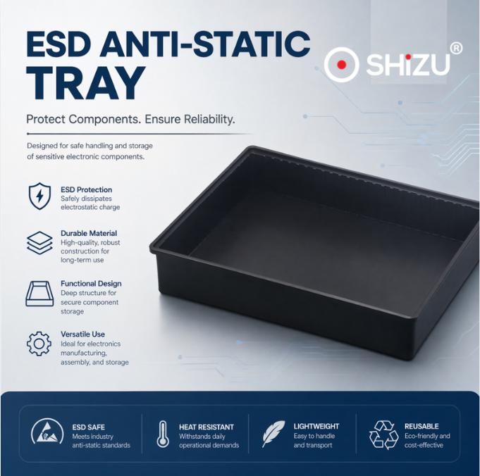 Khay nhựa ESD chống tĩnh điện | SHiZU CLEANROOM