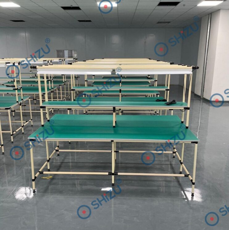 Bàn thao tác chống tĩnh điện lắp ghép bằng ống khớp kim loại | SHiZU CLEANROOM (2)