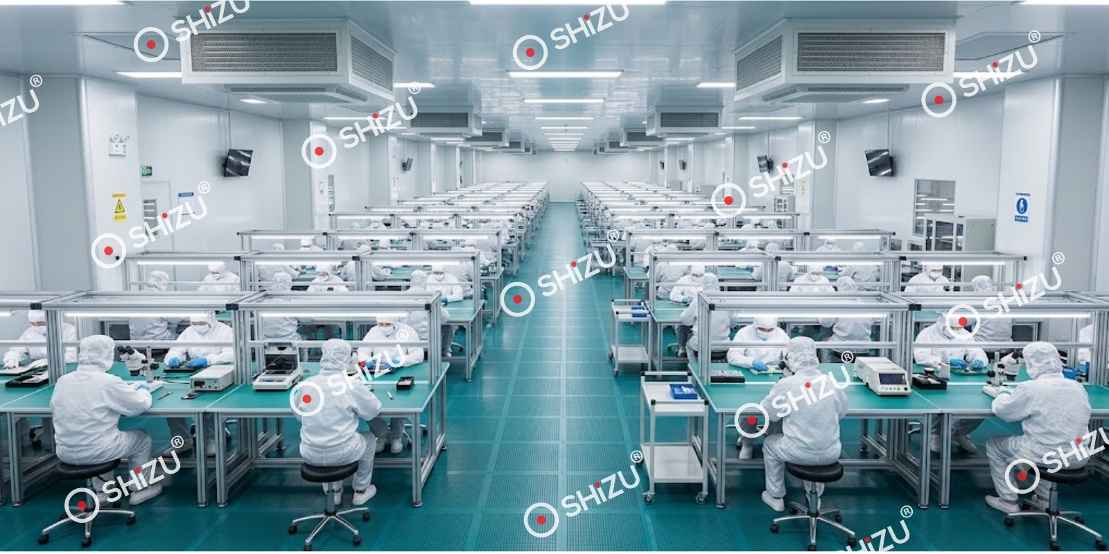Bàn thao tác Chống tĩnh điện Khung Nhôm Định Hình | SHiZU CLEANROOM