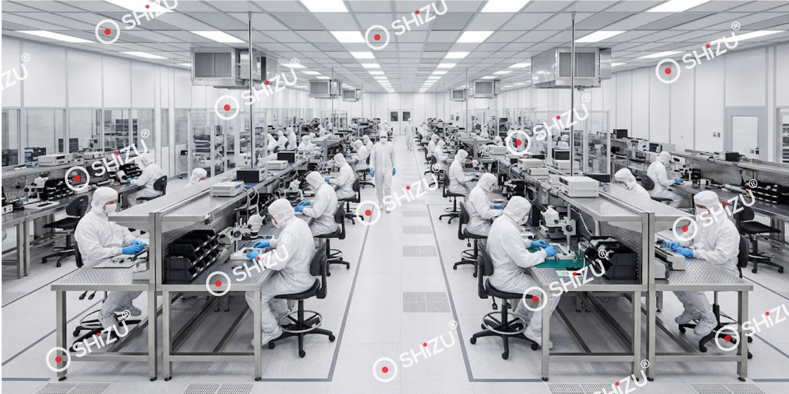 Bàn thao tác chống tĩnh điện mặt inox 304 đột lỗ | SHiZU CLEANROOM