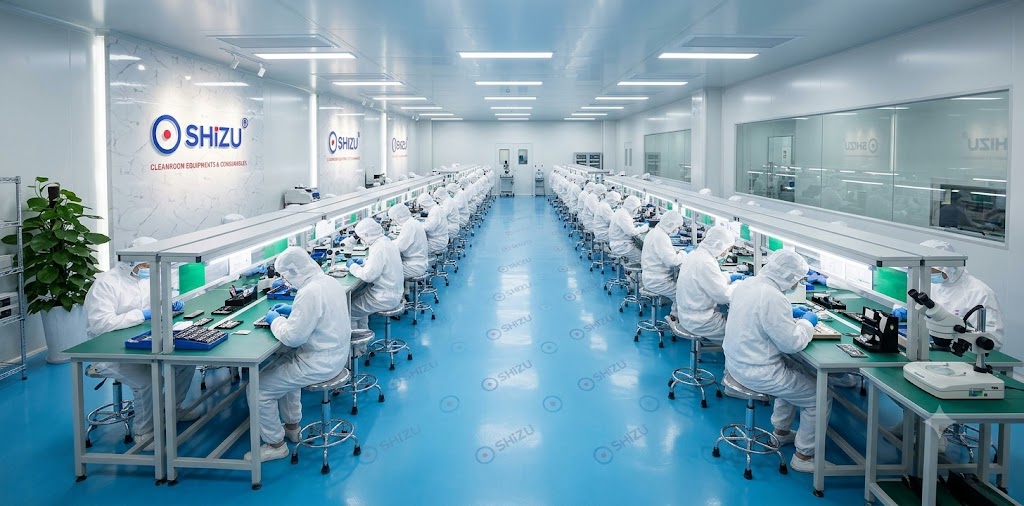 Bàn thao tác Chống tĩnh điện Khung Thép Sơn Tĩnh Điện | SHiZU CLEANROOM