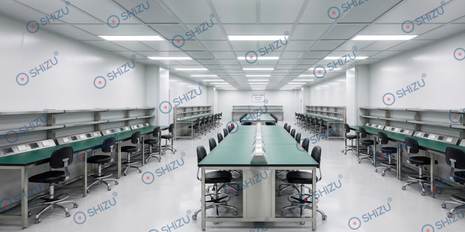 Ghế chống tĩnh điện phòng sạch có tựa lưng | SHiZU CLEANROOM