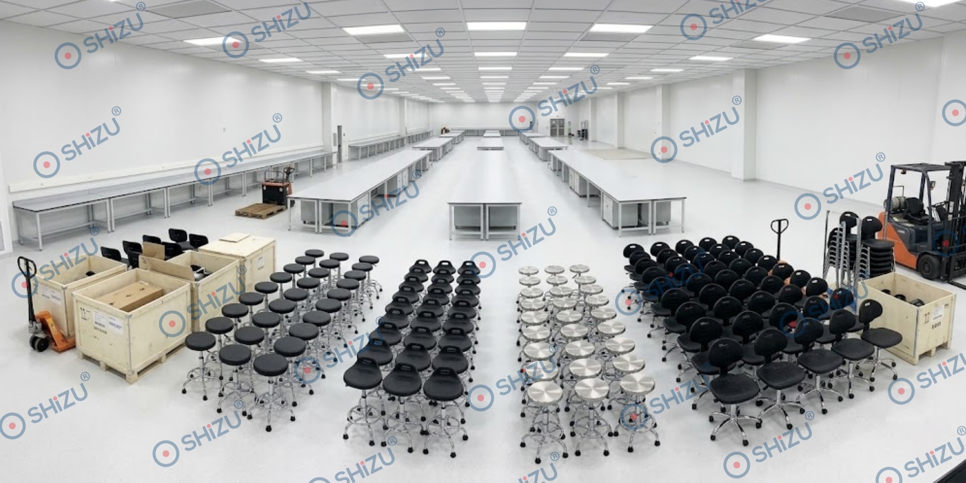 Các mẫu ghế chống tĩnh điện phòng sạch thường xuyên sử dụng | SHiZU CLEANROOM