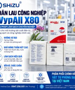 WypAll X80 Kimberly-Clark - giấy lau dầu mỡ công nghiệp độ bền cao
