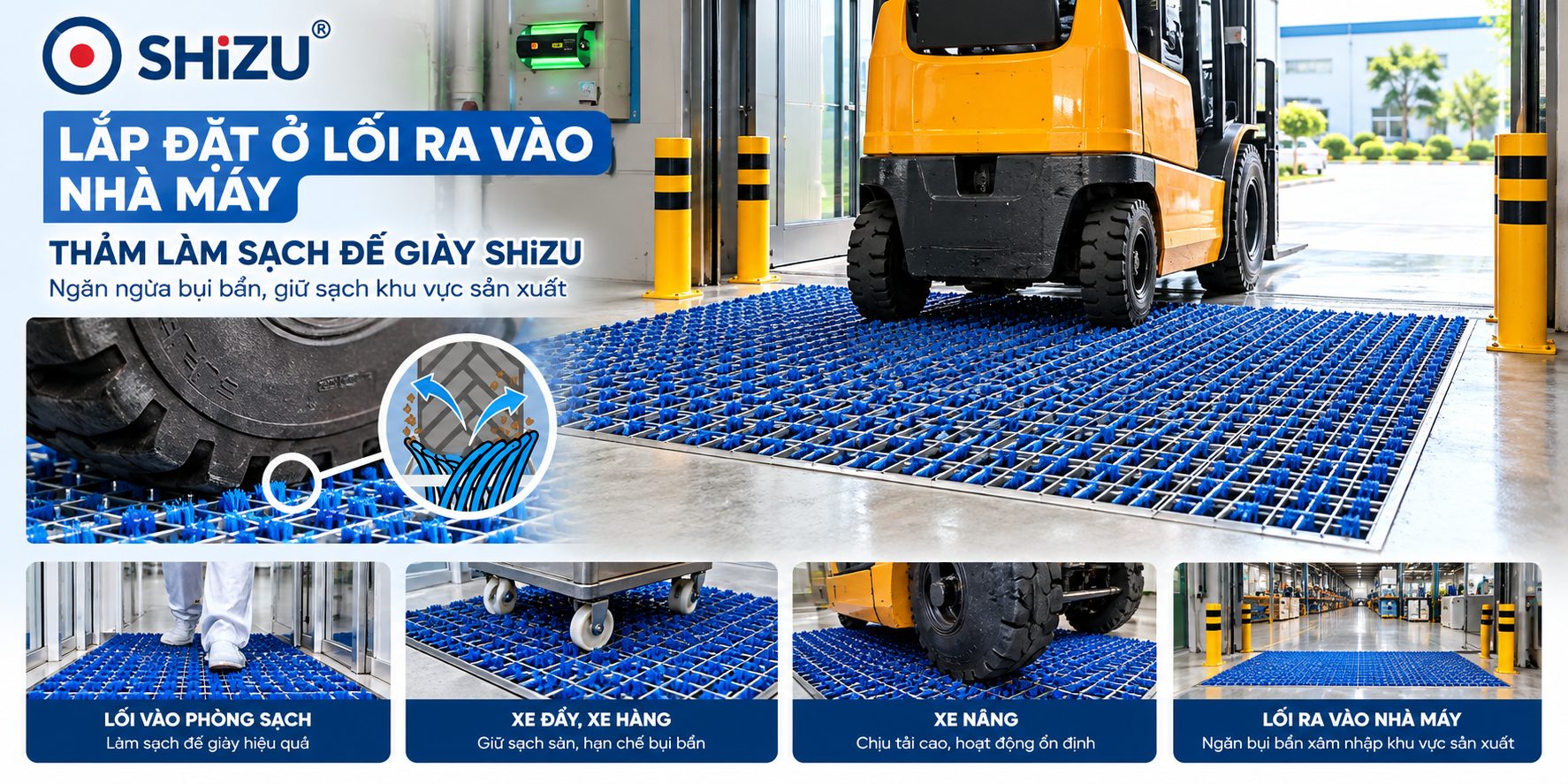 Làm sạch bánh xe nâng và xe đẩy: 7 nội dung cần thử trước khi đặt hàng