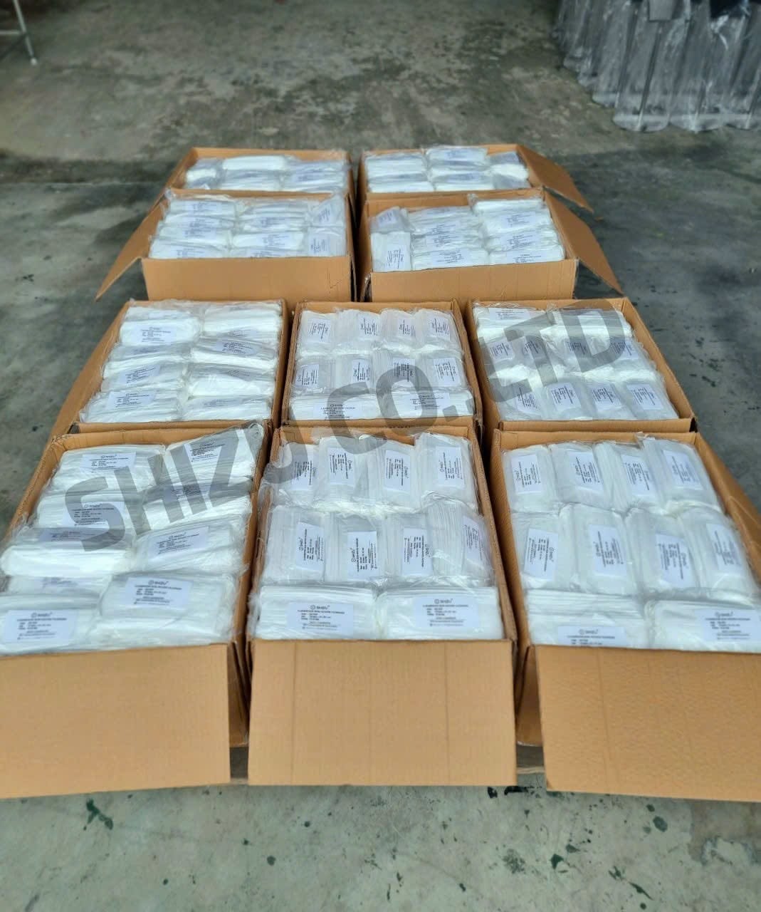 Thùng khẩu trang phòng sạch số lượng lớn SHiZU