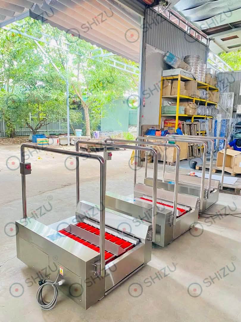 Máy vệ sinh đế giày và các kết nối cần kiểm tra khi lắp đặt